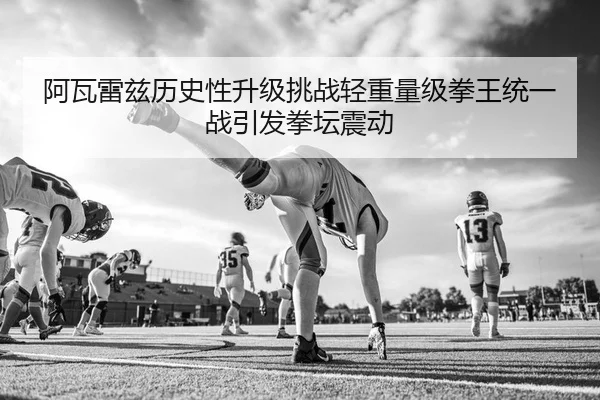 阿瓦雷兹历史性升级挑战轻重量级拳王统一战引发拳坛震动